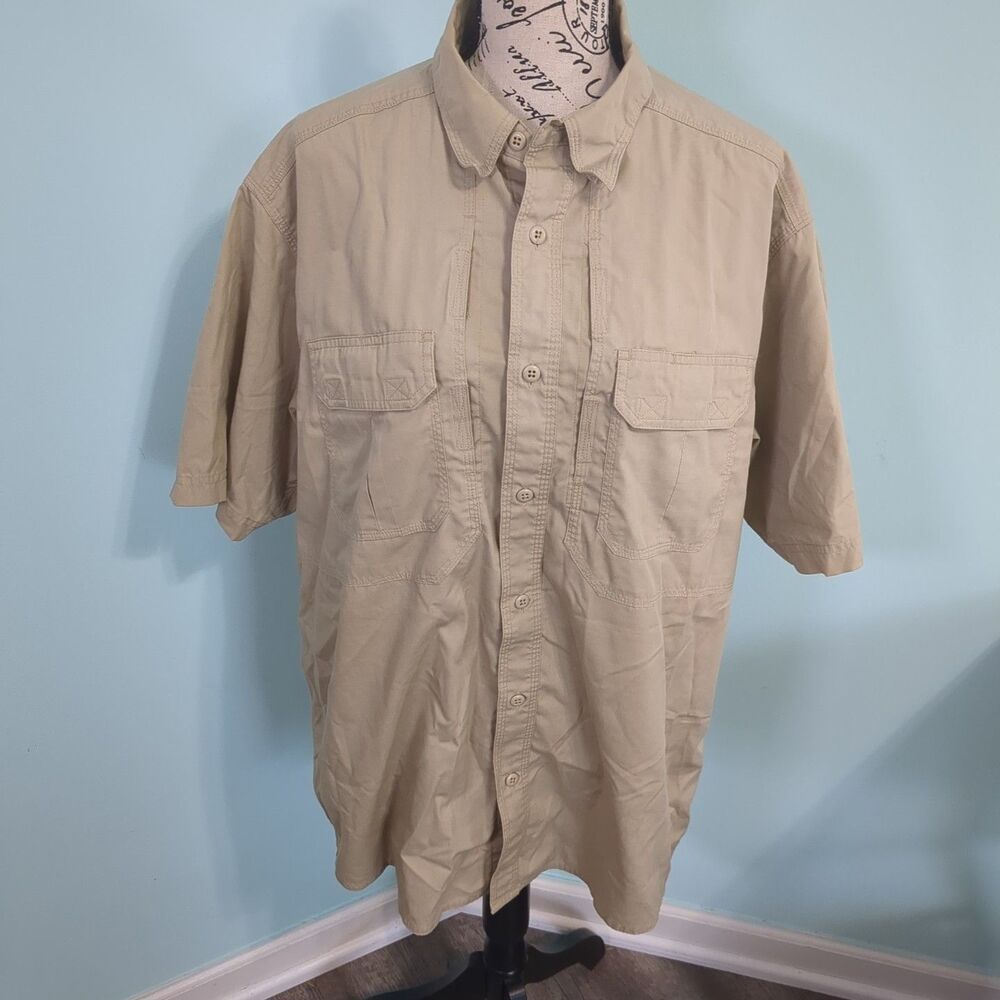 511 Tactical Shirt Men large Hunting Fishing Camp Trail Gear Vent Sportsman Adul